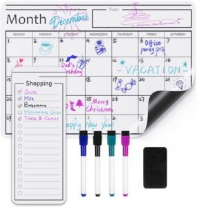 Magnetic calendar organizer