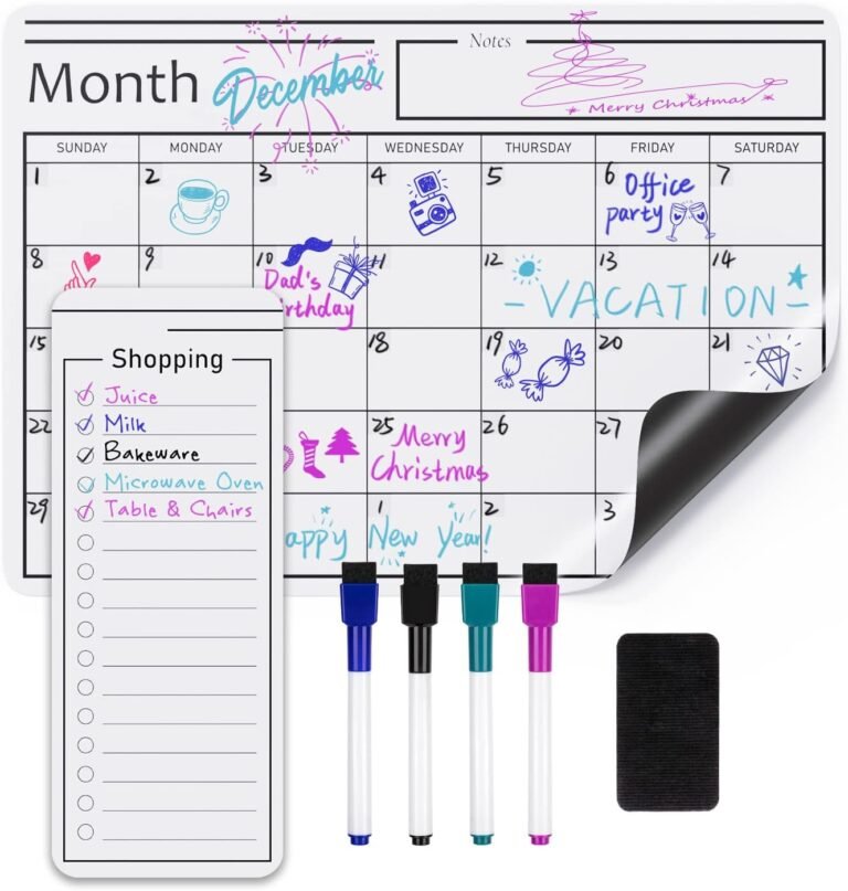 Magnetic calendar organizer
